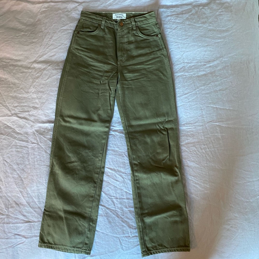 Reformation Cowboy Straight Jean in Kalamata